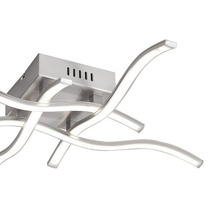 Leuchten Direkt 15131-55 - Lampadario LED da superficie WAWE 4xLED/4,6W/230V cromo opaco