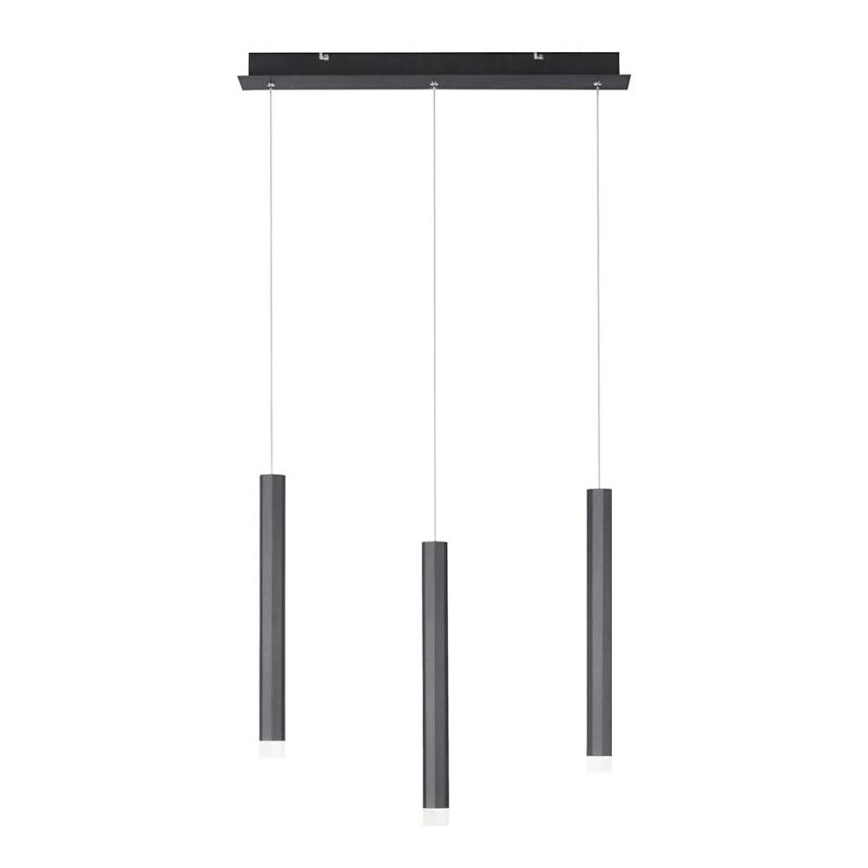 Leuchten Direkt 15203-18 - Lampadario a LED su una corda 3xLED/4,8W/230V nero