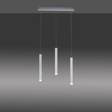 Leuchten Direkt 15203-95 - Lampadario su filo LED BRUNO 3xLED/4,8W/230V bianco