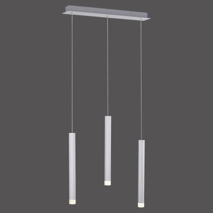 Leuchten Direkt 15203-95 - Lampadario su filo LED BRUNO 3xLED/4,8W/230V bianco