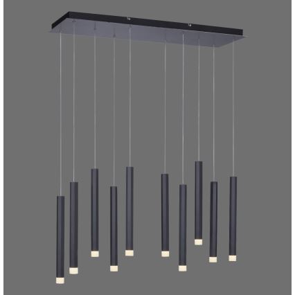 Leuchten Direkt 15206-18 - Lampadario LED su corda 10xLED/4,8W/230V nero