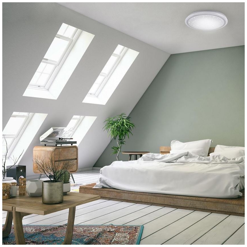 Leuchten Direkt 15220-16 - Plafoniera LED RGB dimmerabile LUISA LED/28W/230V + telecomando