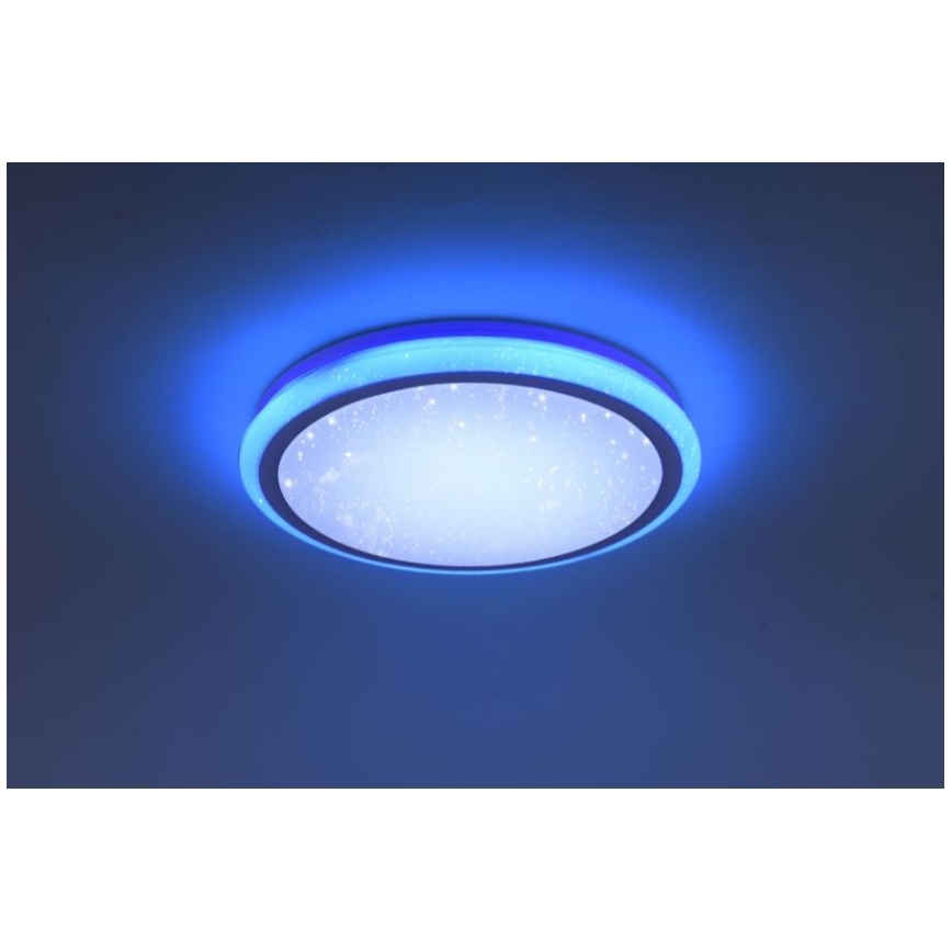 Leuchten Direkt 15220-16 - Plafoniera LED RGB dimmerabile LUISA LED/28W/230V + telecomando