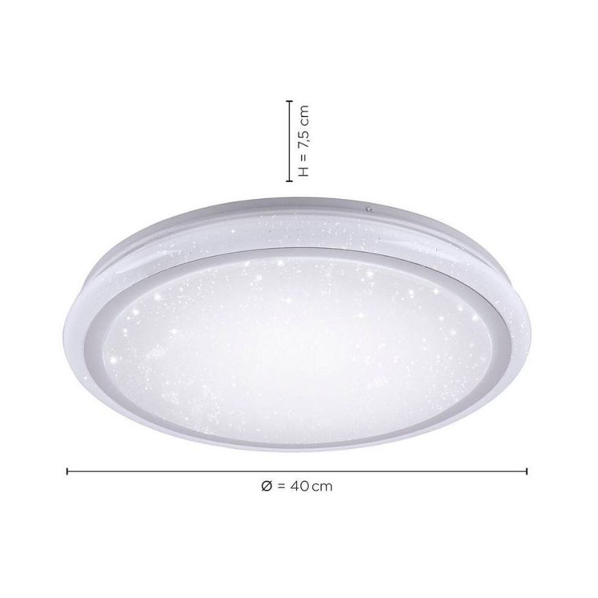 Leuchten Direkt 15220-16 - Plafoniera LED RGB dimmerabile LUISA LED/28W/230V + telecomando