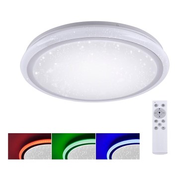 Leuchten Direkt 15220-16 - Plafoniera LED RGB dimmerabile LUISA LED/28W/230V + telecomando