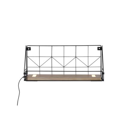 Leuchten Direkt 15277-18 - Mensola con illuminazione a LED BOARD 2xLED/1,75W/230V 45 cm eucalipto