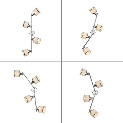 Leuchten Direkt 15374-17 - Faretto ACCOR 4xE14/25W/230V