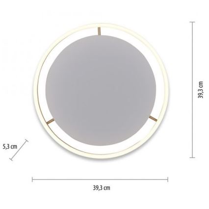 Leuchten Direkt 15391-60 - Plafoniera LED dimmerabile RITUS LED/20W/230V