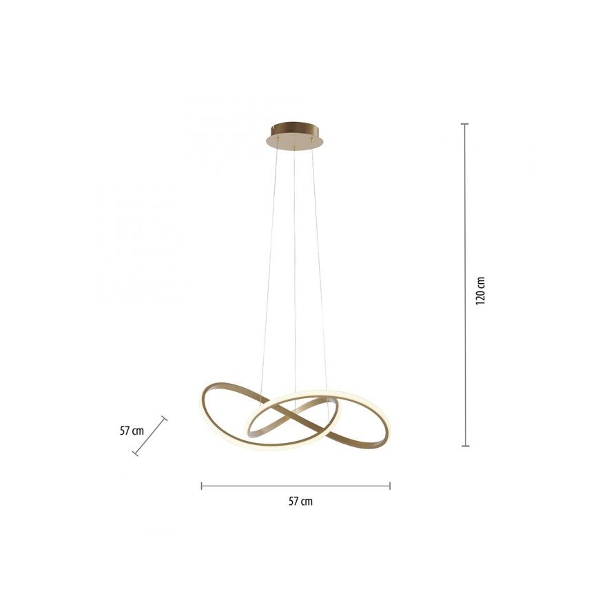 Leuchten Direkt 15402-60 - Lampadario LED dimmerabile su filo MARIA LED/25W/230V