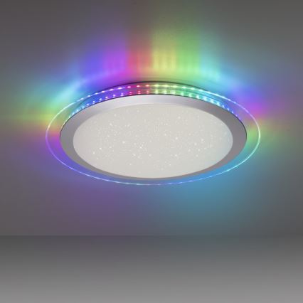 Leuchten Direkt 15411-21- LED RGB Plafoniera dimmerabile CYBA LED/26W/230V