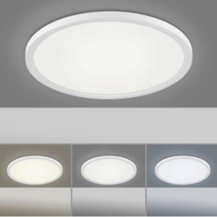 Leuchten Direkt 15571-16 - Plafoniera LED dimmerabile FLAT LED/23,5W/230V 2700-5000K + telecomando