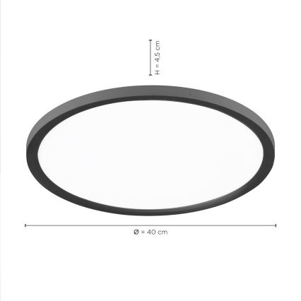 Leuchten Direkt 15571-18 - Plafoniera LED dimmerabile  FLAT LED/23,5W/230V 2700-5000K + telecomando