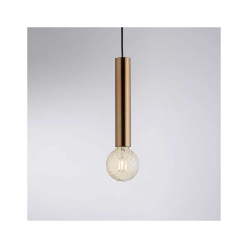 Leuchten Direkt 15617-60 - Lampadario a sospensione con filo BRUNA 1xE27/60W/230V ottone