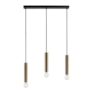 Leuchten Direkt 15618-60 - Lampadario a sospensione con filo BRUNA 3xE27/60W/230V ottone