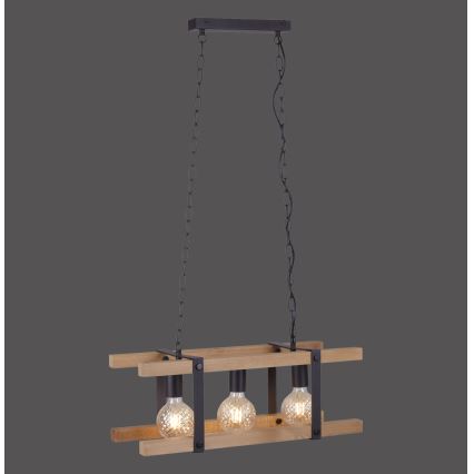 Leuchten Direkt 15683-79 - Lampadario a sospensione con catena EDITH 3xE27/60W/230V