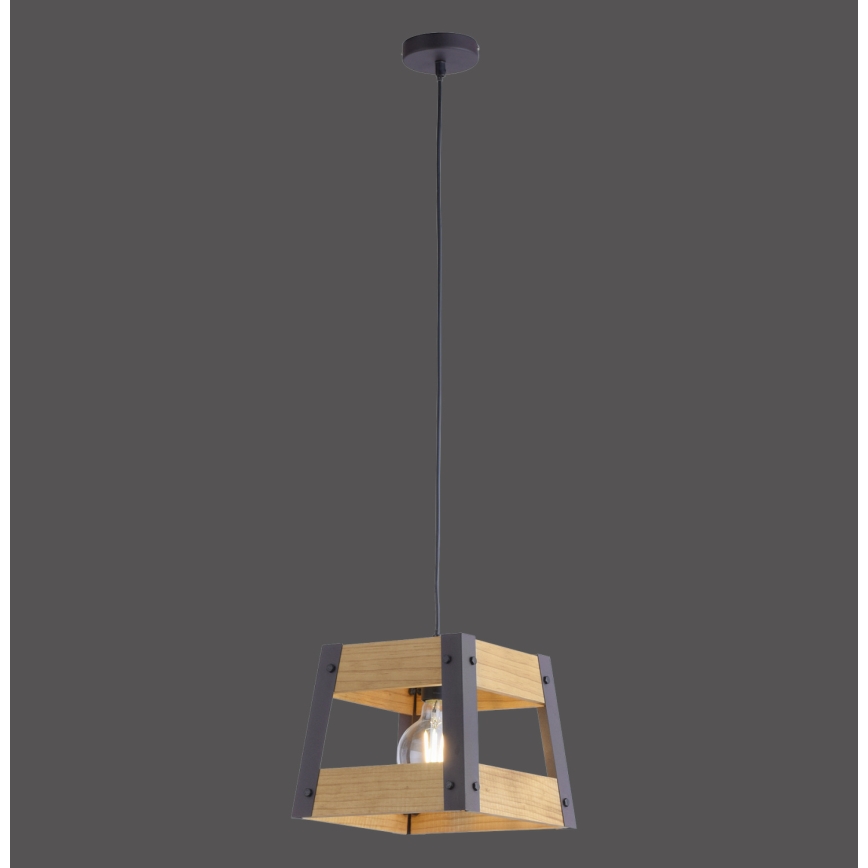 Leuchten Direkt 15720-79 - Lampadario a sospensione con filo CRATE 1xE27/60W/230V
