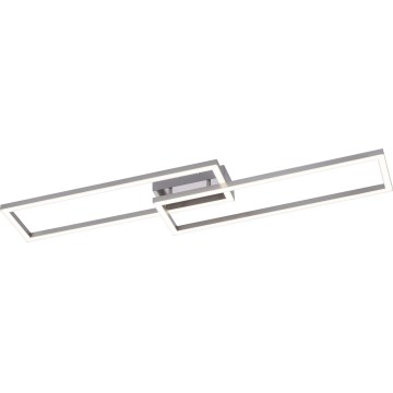 Leuchten Direkt 16430-55 - Lampada da soffitto MAXI LED RGBW dimmerabile 2xLED/18W/230V 2700-5000K cromo opaco + telecomando