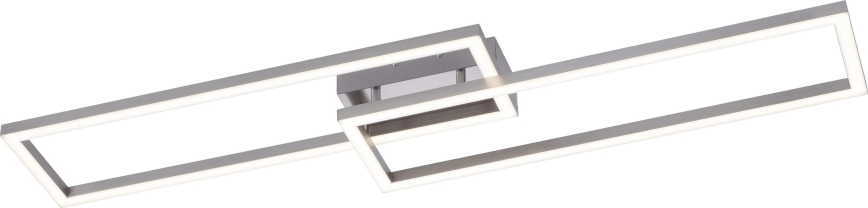 Leuchten Direkt 16430-55 - Lampada da soffitto MAXI LED RGBW dimmerabile 2xLED/18W/230V 2700-5000K cromo opaco + telecomando