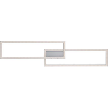 Leuchten Direkt 16430-55 - Lampada da soffitto MAXI LED RGBW dimmerabile 2xLED/18W/230V 2700-5000K cromo opaco + telecomando