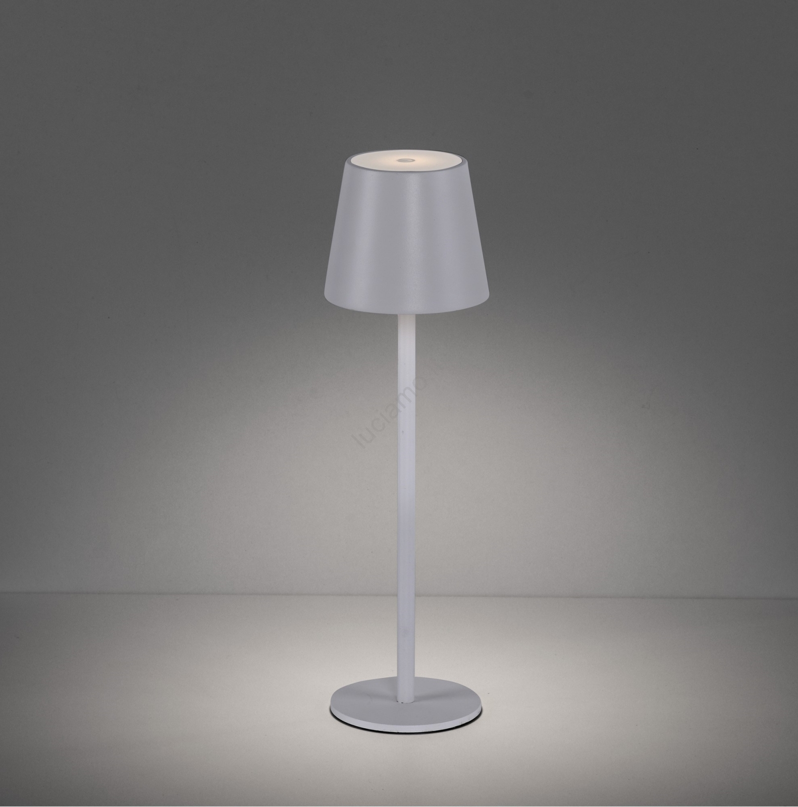 Dopo Lighting Lampada Portatile BUBBLE LED 2W IP54 - Ricaricabile In Alluminio Antracite Con Maniglia In Pelle - 3 Intensità Per Esterni E Interni - Terrazza, Ristorante, Balcone