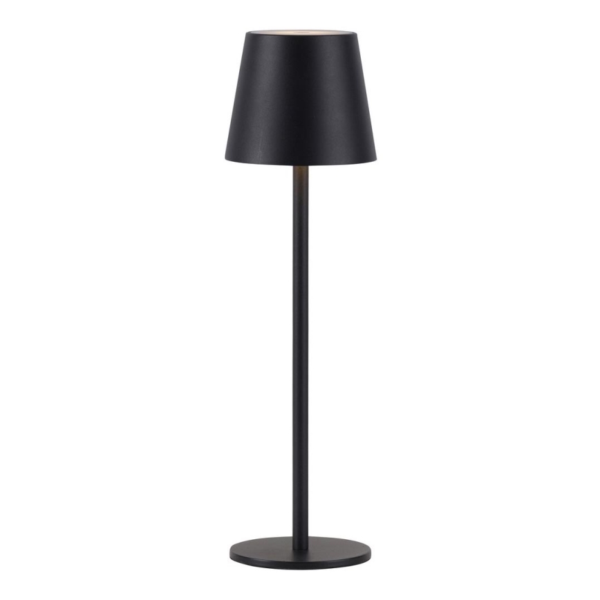 Leuchten Direkt 19250-18 - LED Lampada da tavolo ricaricabile dimmerabile per esterni EURIA LED/3W/5V 2600 mAh IP54 nero