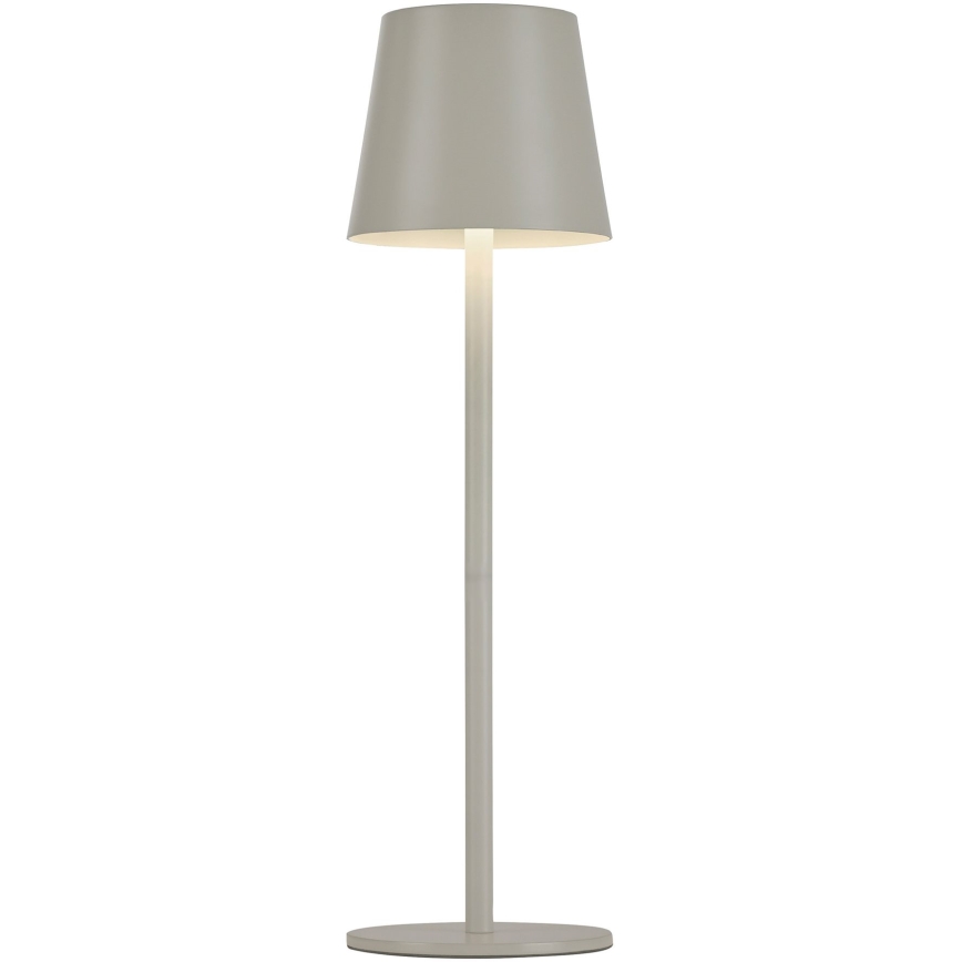 Leuchten Direkt 19250-40 - LED Lampada da tavolo ricaricabile dimmerabile per esterni EURIA LED/3W/5V 2600 mAh IP54 grigio