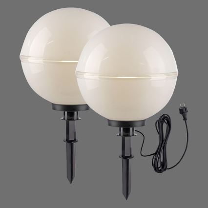 Leuchten Direkt 19324-16-2 - SET 2x Lampada da esterno 1xE27/40W/230V diametro 40 cm IP44