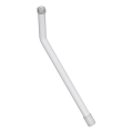 Leva per specchi 1x14,8 cm acciaio inox/bianco