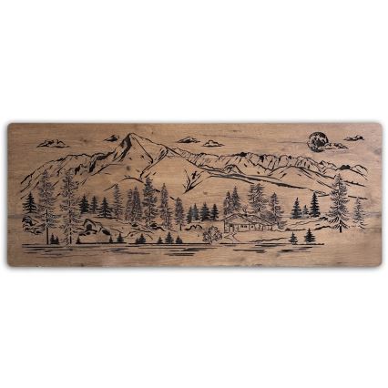 Li-Go 23524/DUB2 - Decorazione da parete LED dimmerabile LED/24W/230V 130x50 cm rovere/Baita di montagna