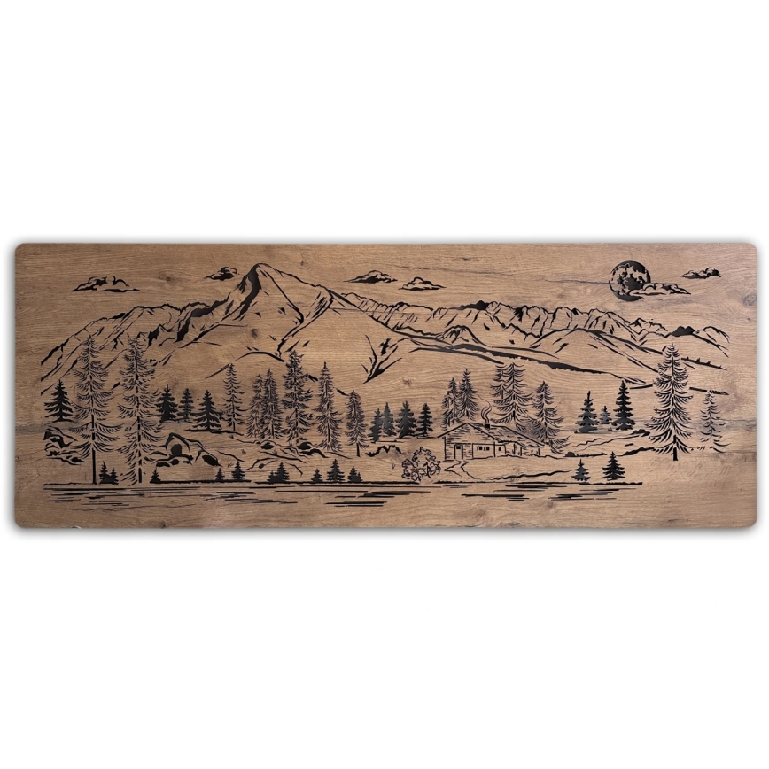 Li-Go 23524/DUB2 - Decorazione da parete LED dimmerabile LED/24W/230V 130x50 cm rovere/Baita di montagna