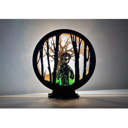 Li-Go 23613/DUB2 - Lampada decorativa da tavolo LED dimmerabile LED/12W/230V 20x22 cm rovere/Grut