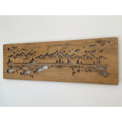 Li-Go 4778/A/4 - Decorazione da parete LED dimmerabile LED/10W/5V 30000 mAh 120x40 cm rovere/Lago