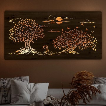 Li-Go 5307/DUB2 - Decorazione da parete dimmerabile a LED LED/24W/230V 120x60 cm rovere/Tre querce