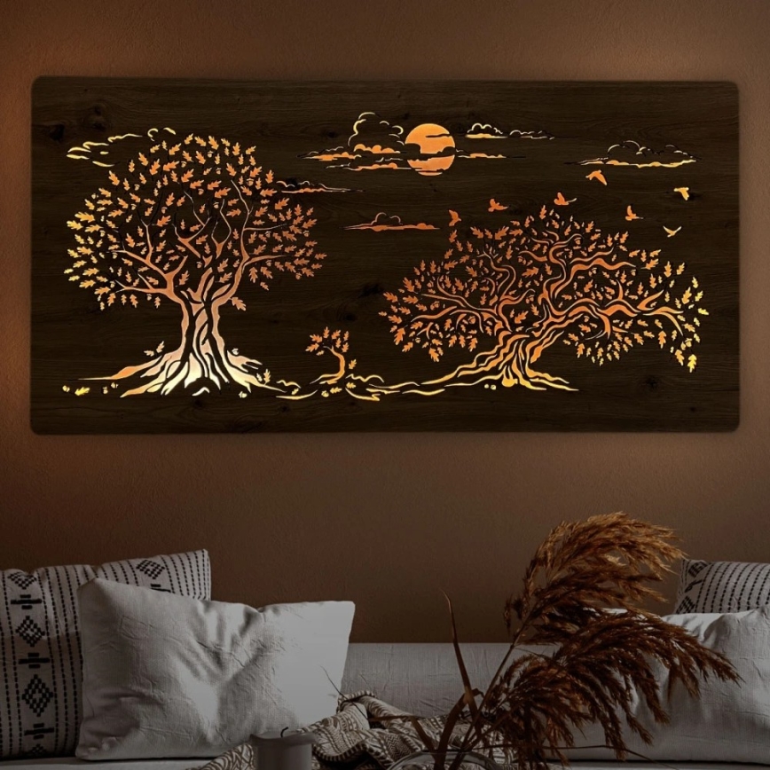 Li-Go 5307/DUB2 - Decorazione da parete dimmerabile a LED LED/24W/230V 120x60 cm rovere/Tre querce