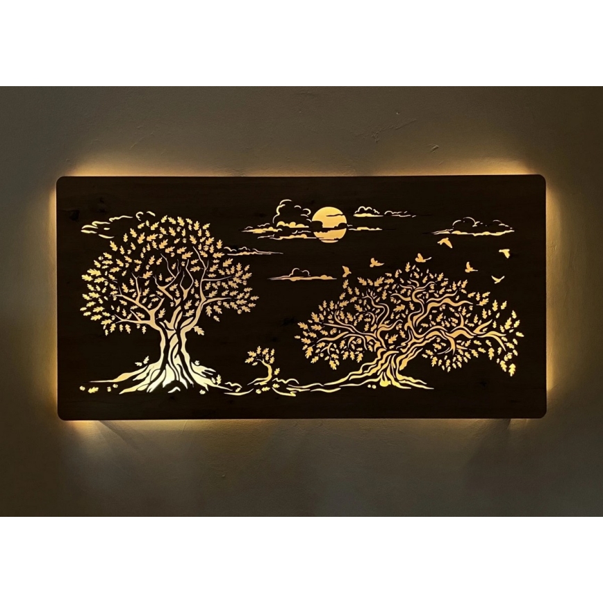 Li-Go 5307/DUB2 - Decorazione da parete dimmerabile a LED LED/24W/230V 120x60 cm rovere/Tre querce