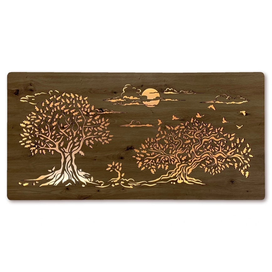 Li-Go 5307/DUB2 - Decorazione da parete dimmerabile a LED LED/24W/230V 120x60 cm rovere/Tre querce