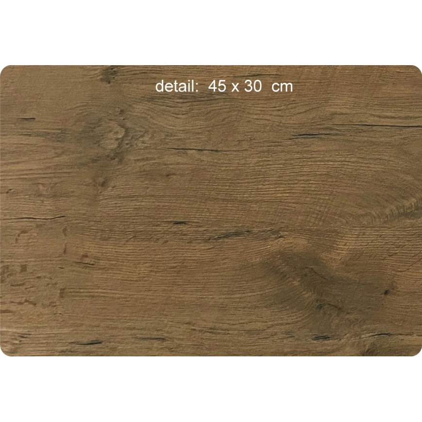 Li-Go 5652/DUB2 - Orologio LED dimmerabile 10W/5V/20000 mAh 42x42 cm rovere/rovere con cornice circolare + telecomando