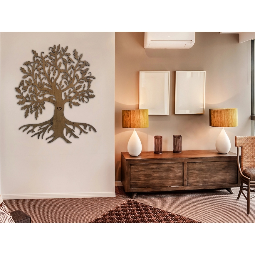 Li-Go 5729/DUB2 - Decorazione da parete LED con sensore di movimento, LED/10W/5V, 90x110 cm, rovere