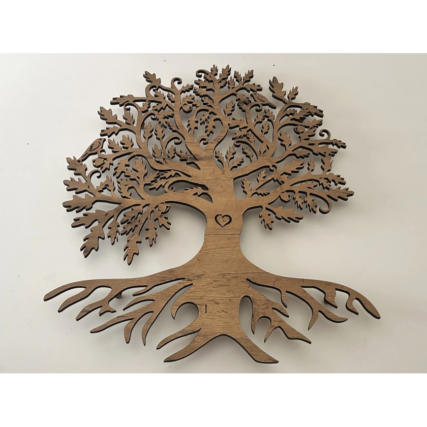 Li-Go 5729/DUB2 - Decorazione da parete LED con sensore di movimento, LED/10W/5V, 90x110 cm, rovere