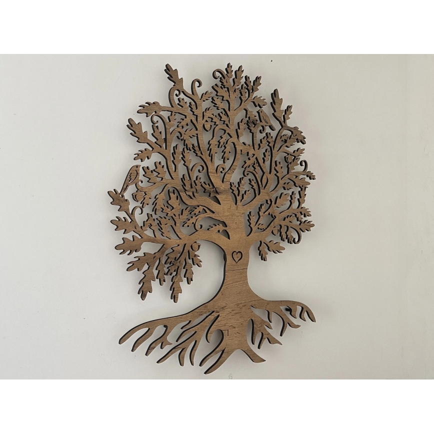 Li-Go 5729/DUB2 - Decorazione da parete LED con sensore di movimento, LED/10W/5V, 90x110 cm, rovere