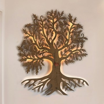 Li-Go 5742/DUB2 - Decorazione da parete LED dimmerabile LED/10W/230V 90x110 cm rovere