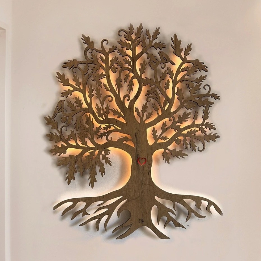 Li-Go 5742/DUB2 - Decorazione da parete LED dimmerabile LED/10W/230V 90x110 cm rovere