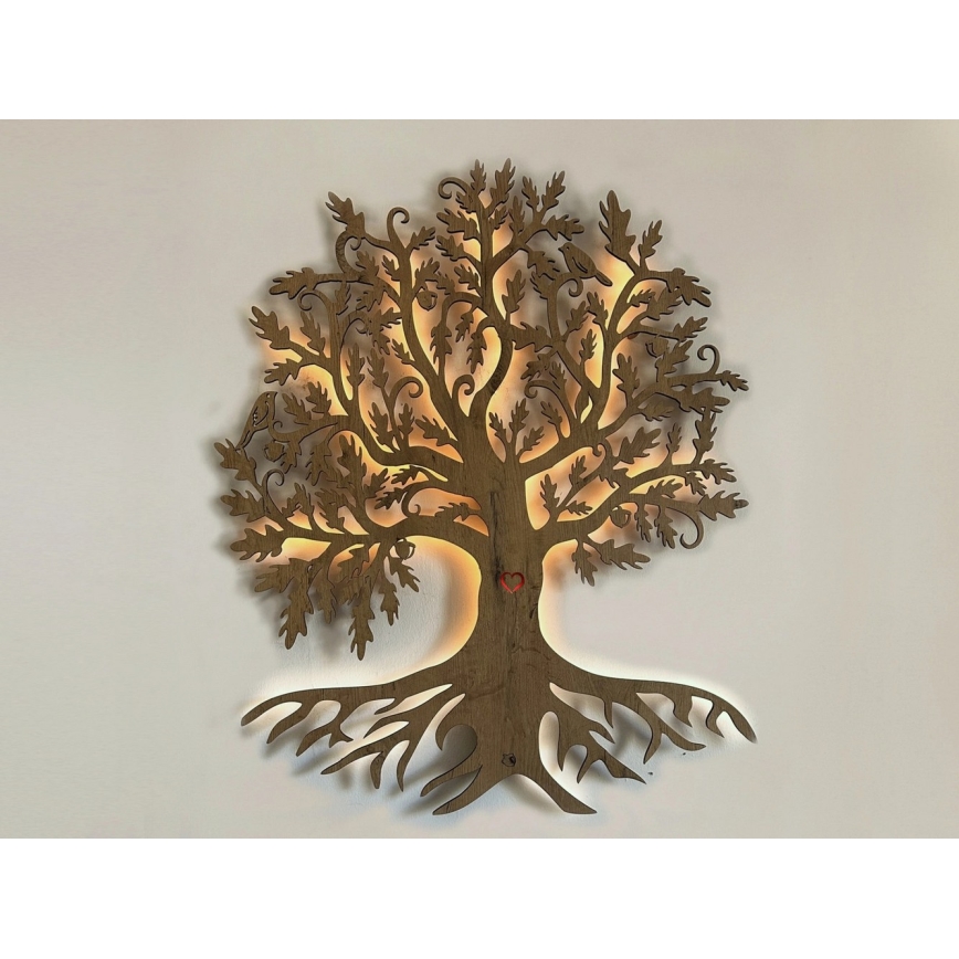 Li-Go 5742/DUB2 - Decorazione da parete LED dimmerabile LED/10W/230V 90x110 cm rovere