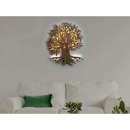 Li-Go 5747/DUB2 - Decorazione da parete dimmerabile a LED LED/10W/230V 45x55 cm rovere