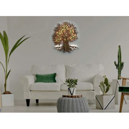 Li-Go 5747/DUB2 - Decorazione da parete dimmerabile a LED LED/10W/230V 45x55 cm rovere