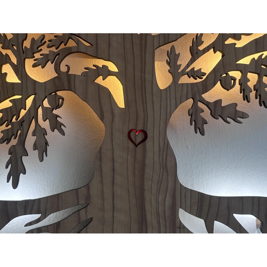 Li-Go 5747/DUB2 - Decorazione da parete dimmerabile a LED LED/10W/230V 45x55 cm rovere