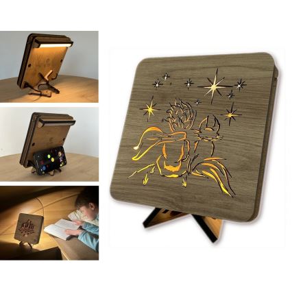 Li-Go 5788/DUB2 - Lampada decorativa da tavolo LED/12W/230V 19x19 cm rovere/Il Piccolo Principe