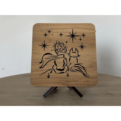 Li-Go 5788/DUB2 - Lampada decorativa da tavolo LED/12W/230V 19x19 cm rovere/Il Piccolo Principe