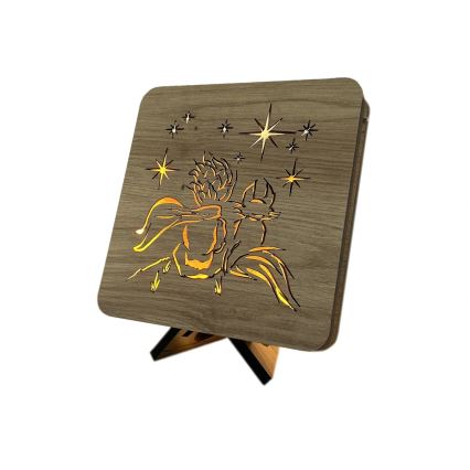 Li-Go 5788/DUB2 - Lampada decorativa da tavolo LED/12W/230V 19x19 cm rovere/Il Piccolo Principe