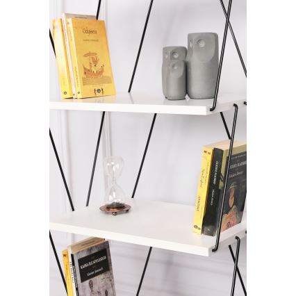 Libreria BALABAN 165x48 cm bianco/nero